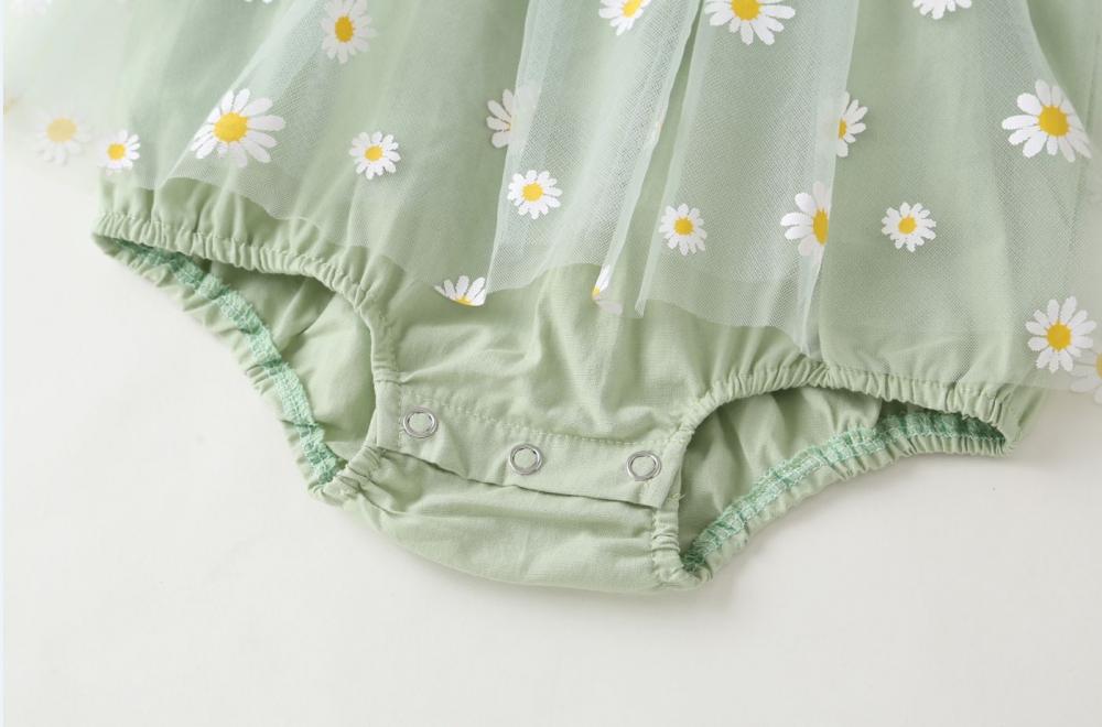 Summer Girl Baby Triangle romper Little Kid Princess Mesh Skirt with Hat Wholesale Baby Clothing